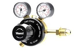 Wescol Multi-Stage Side-Entry Argon Gas Reg 4 Bar Outlet