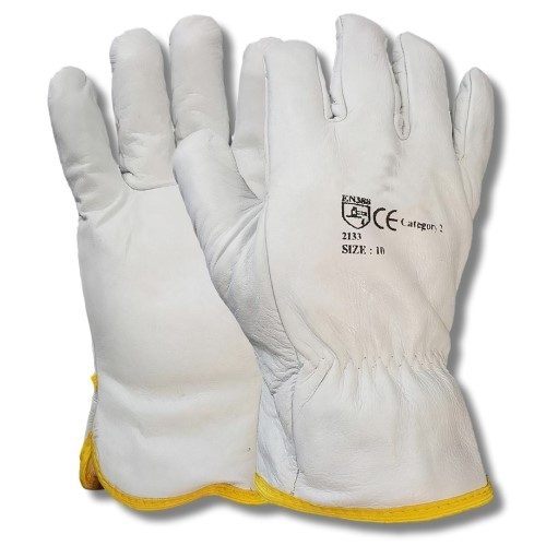 Premium Leather Unlined Driver Gloves Size 11 EN388:2003