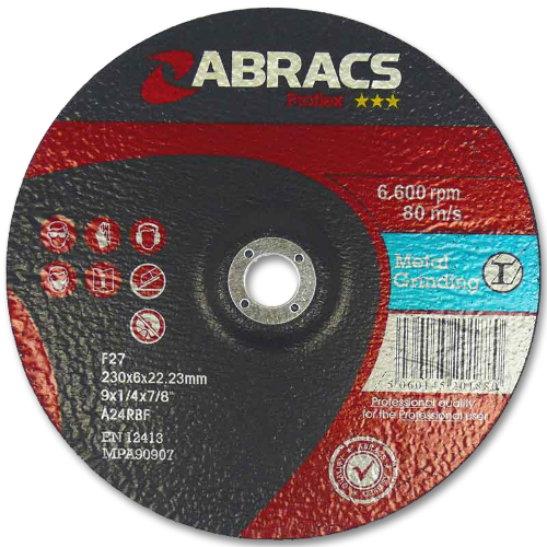 Abracs Proflex Metal Grinding Disc 125 x 22 x 6.0mm