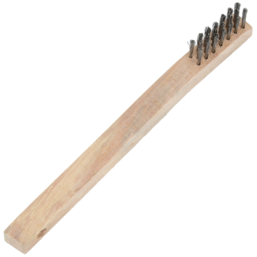 Wooden Handle Stainless Steel Mini Wire Brush
