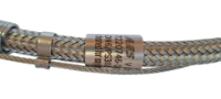 2 meter Oxygen High Pressure Gas Hose with Anti-Whip BS-3 x 1/4" NPT