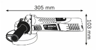 Bosch GWS 7-100 (4 Inch) Professional Angle Grinder 100mm 240V