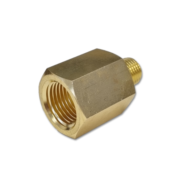 GasTek® 1/4" NPT Male to 1/2" NPT Female 300 Bar Rated Brass Adaptor