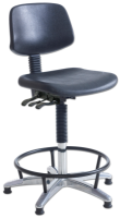 Heavyweight Industrial PU Welders Chair 25 Stone/160kg User 550mm-800mm Foot Rest