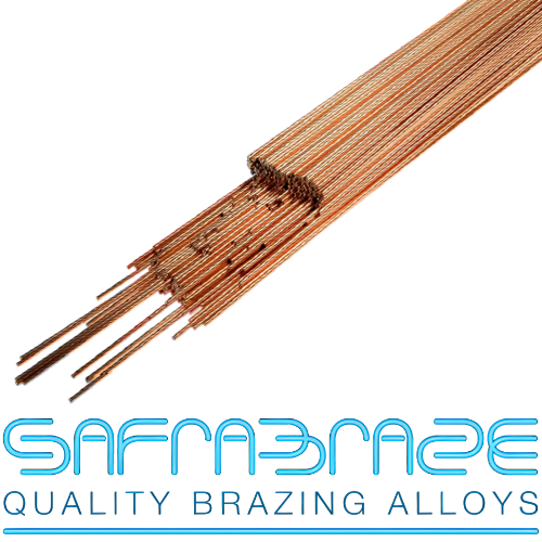 SafraBraze 5AG 5% Silver Copper-Phosphorous Brazing Rod 2.5mm (1kg)