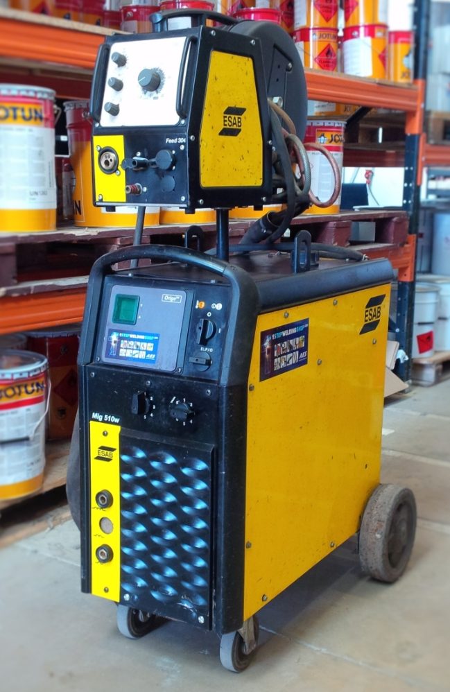 400amp ESAB Origo MIG 410 heavy duty step switch air cooled MIG welder  package 10mtr interconn for hire - Welding Equipment