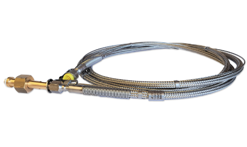 Phosgene High Pressure Gas Hose with BS341 No6 Gas Cylinder Connection.