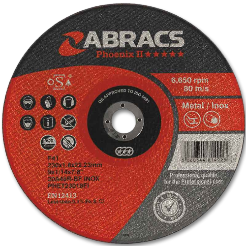 Abracs Phoenix Extra Thin Metal Cutting Disc Inox 100 x 16 x 1.6mm