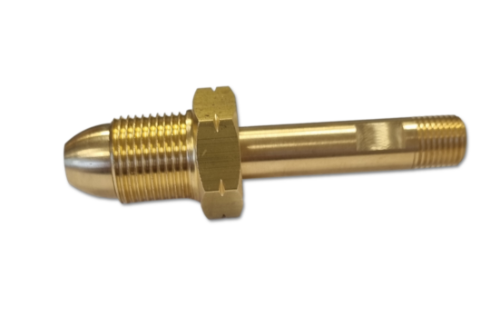 Brass BS4 Nut & Connector 125mm long x ¼" NPT