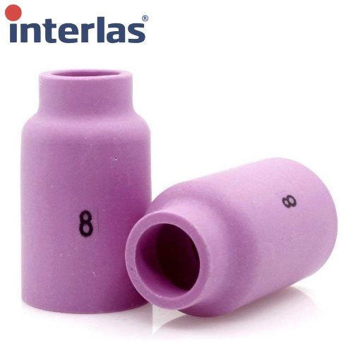 Genuine Interlas® Gas Lens Ceramic Cup 1/2” Bore x 1.5/8” Pt No 0315084