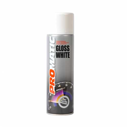 Promatic Gloss White Aerosol Can (500ml)