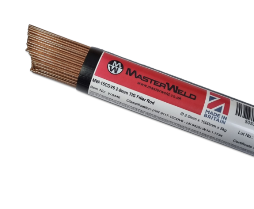 MasterWeld MW-15CDV6 2.0 mm TIG Filler Rod (5 Kg Pack)