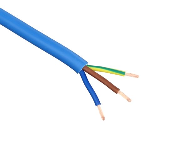 2.5mm2 Blue 240V 3-Core Electrical Cable