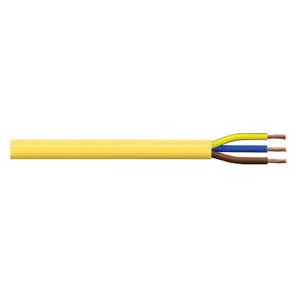 1.5mm2 Yellow 110V 3-Core Cable