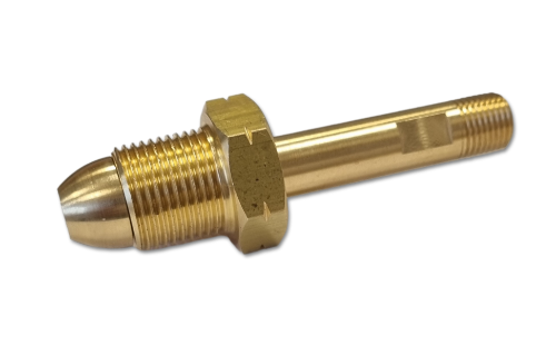Brass BS4 Nut & Connector 85mm long x ¼" NPT