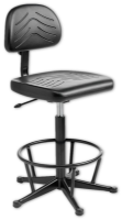 Industrial PU Welders Chair 550mm-800mm Height Adjustment