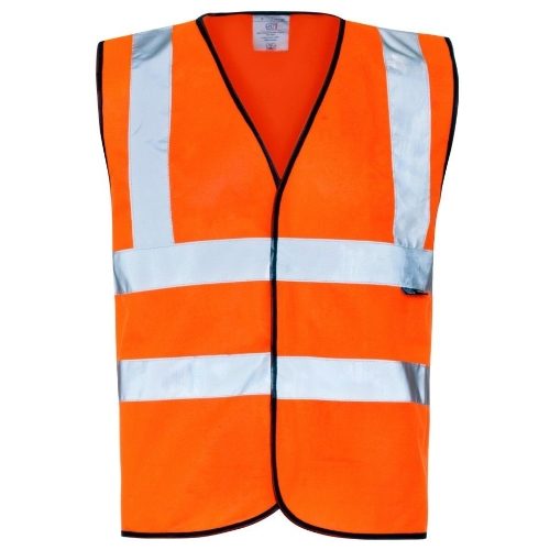 EN471 Two Band Vest - Orange (Rail Approved)