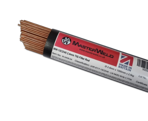 MasterWeld MW-15CDV6 2.4mm TIG Filler Rod (2.5 Kg Pack)