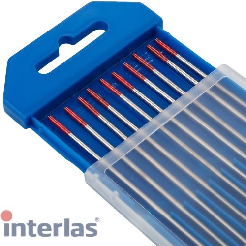 1mm Genuine Interlas Red Tip Tungsten Electrodes for TIG Welding