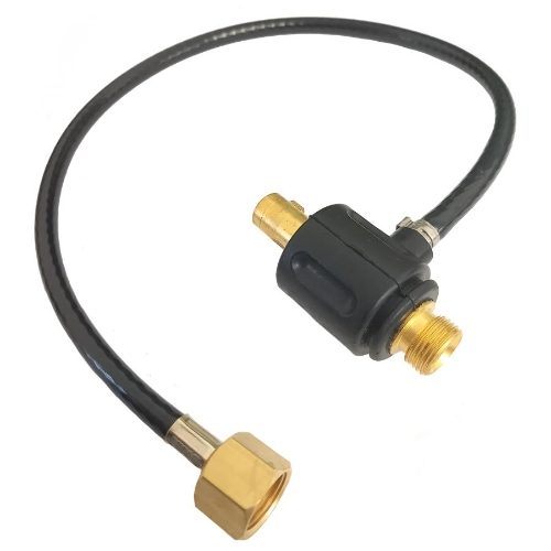 TIG Power Adaptor 35/50 Dinse Plug and 3/8" BSP Gas Hose Connection