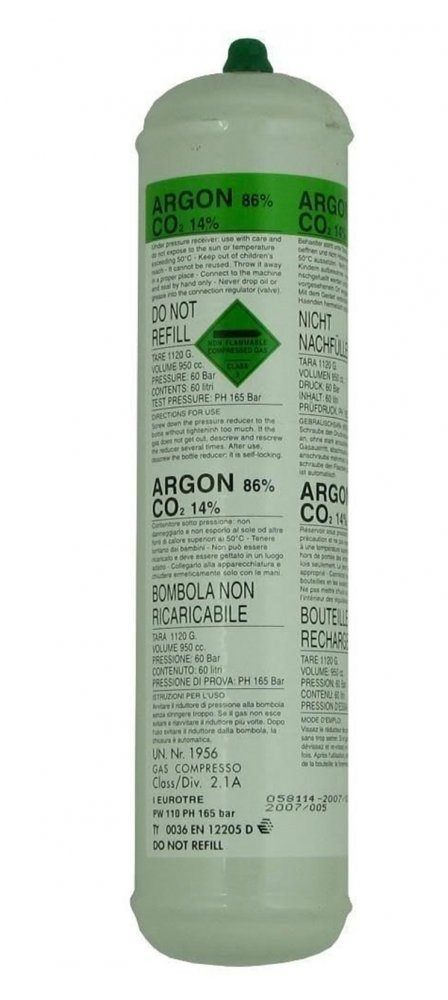Throwaway bottle Argon/Co2 (1L), Telwin - Other welding equipment