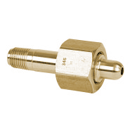 Brass CGA 346 Nut & Connector (100mm long con) ¼" NPT