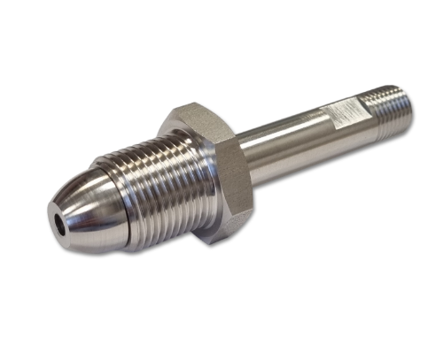 Stainless Steel BS3 Cylinder Connector 100mm long x ¼" NPT