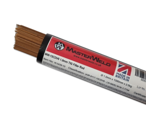 Masterweld MW-15CDV6 1.0mm TIG Filler Rod (2.5Kg Pack)