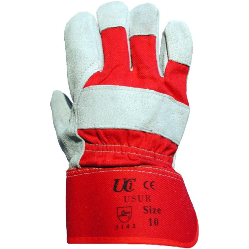 Heavy-Duty Chrome Leather Palm Rigger Gloves