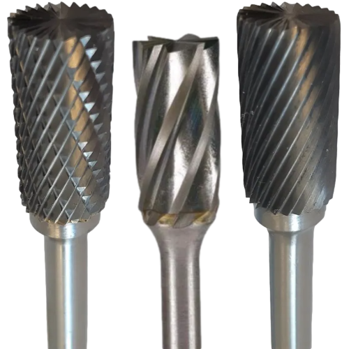 Cylindrical Carbide Burr with End Cut