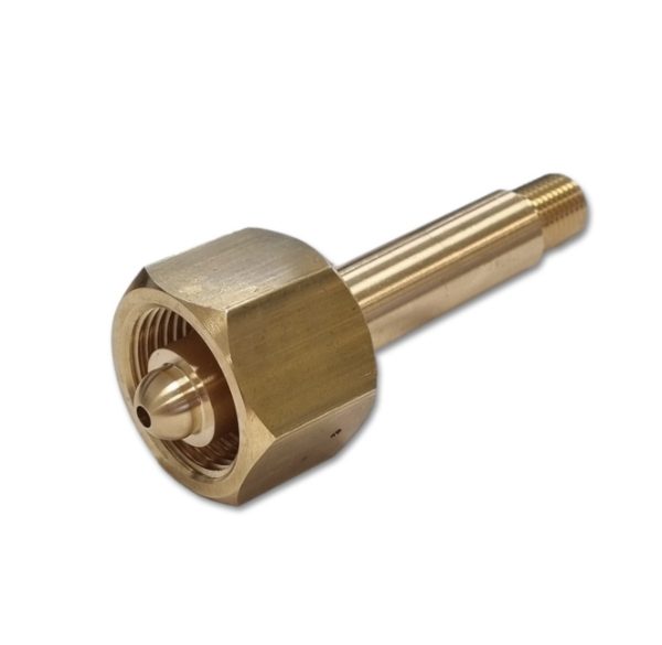 NEVOC ISO 5145 No 30 Brass Cylinder Connector 100mm Long x ¼" NPT