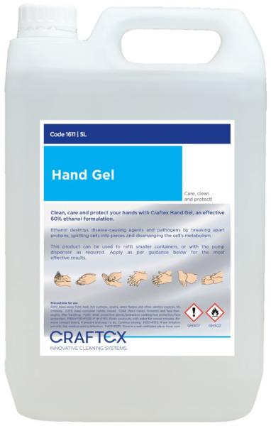 Craftex 5 Litre Hand Sanitiser Gel