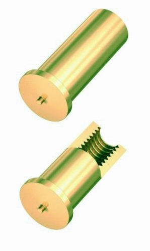 Brass tapped cd weld stud with internal thread